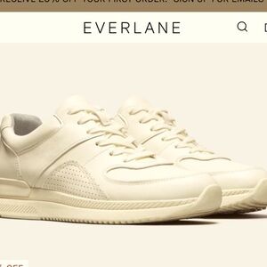 Everlane pink beige trainers / sneakers shoes 8 classic fall athletic casual